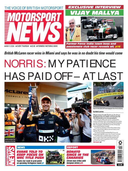 Title details for Motorsport News by Kelsey Publishing Ltd - Available